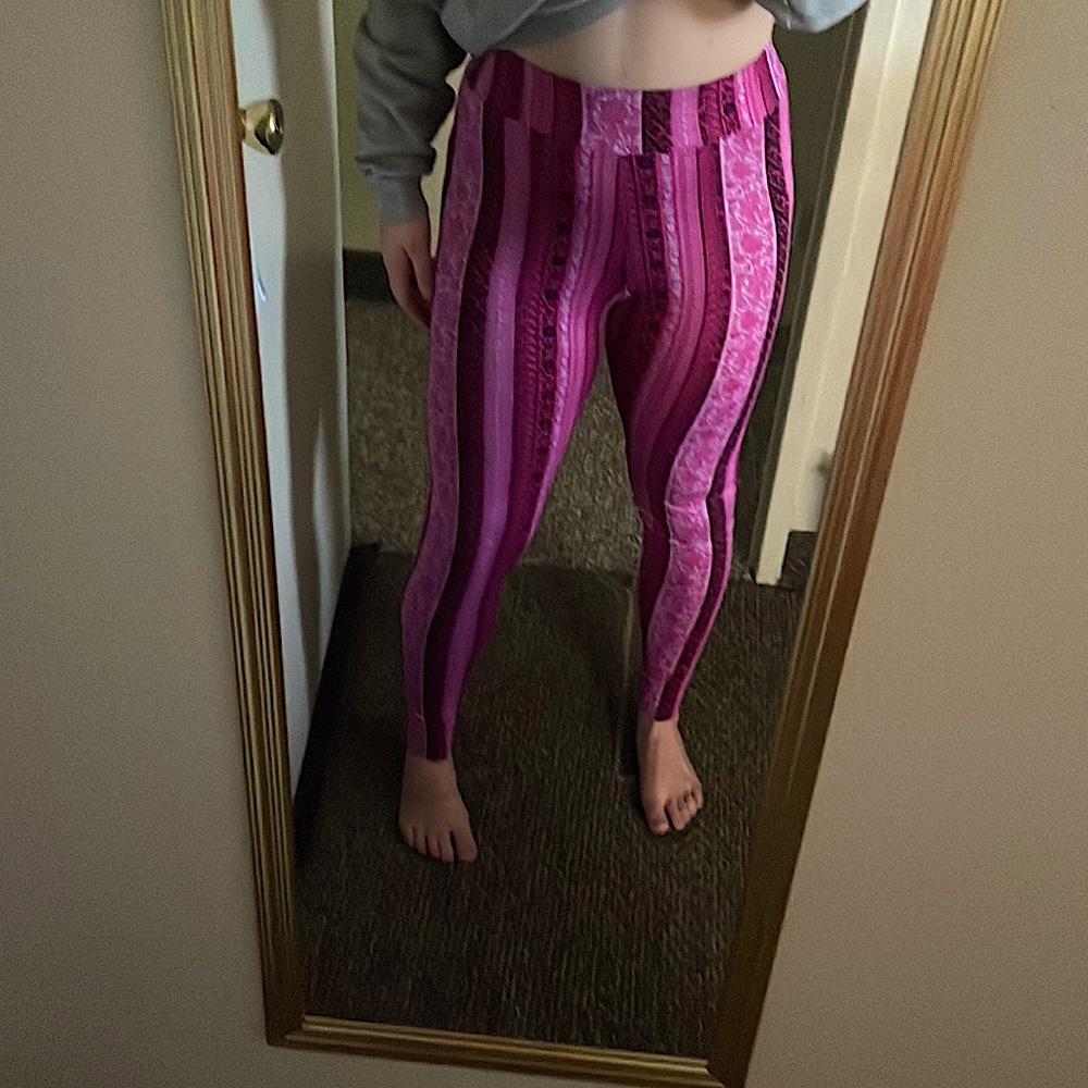 Printed Pink Leggings